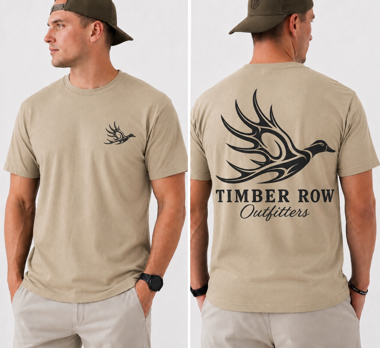 Logo Tee – Khaki (Black Graphic)