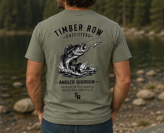 Angler Division Tee – Olive