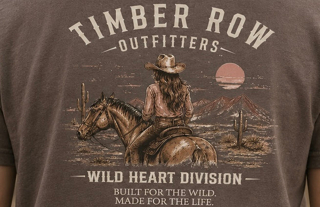 Wild Heart Division Tee – Brown
