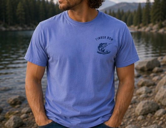 Angler Division Tee – Blue