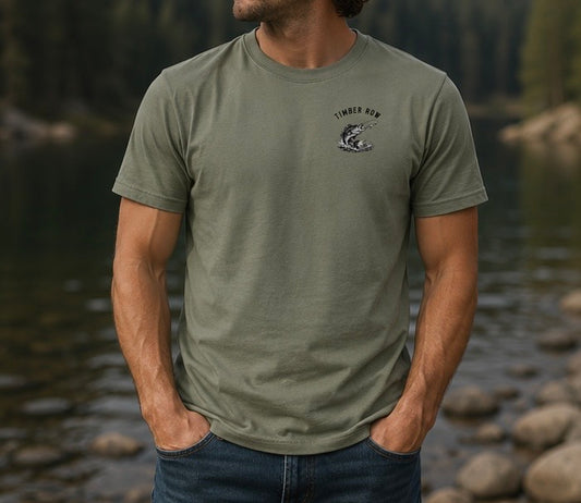 Angler Division Tee – Olive