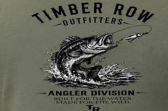 Angler Division Tee – Olive