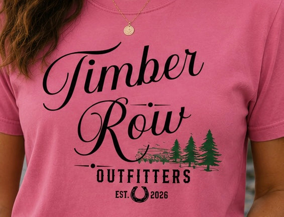 Timber Row Outfitters Est. 2026 Tee – Pink