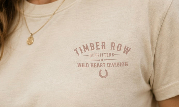 Wild Heart Division Tee – Cream