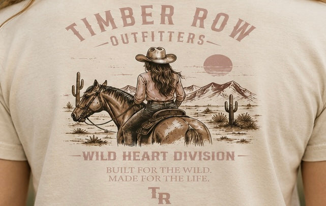 Wild Heart Division Tee – Cream