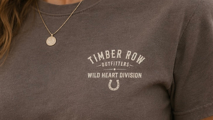 Wild Heart Division Tee – Brown