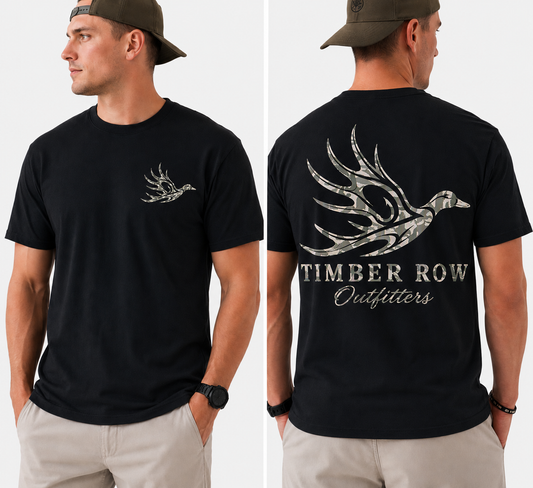 Logo Tee – Black (Camo Graphic)